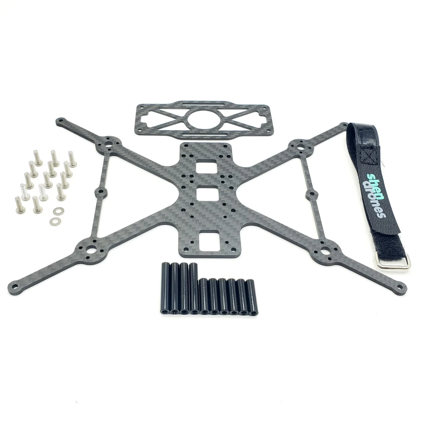 Shen Drones Squirt V2 3" Cinewhoop Frame - Carbon & Hardware Only (Ducts Sold Separately)