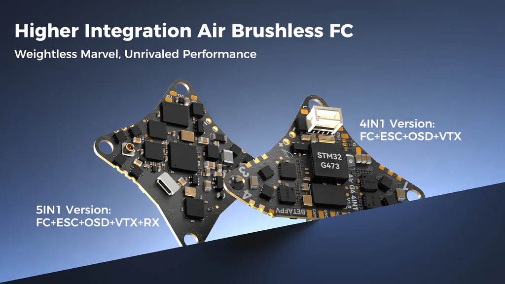 BetaFPV Air Brushless Flight Controller 5-in-1 AIO ELRS 2.4G 400mw VTX - Image 6