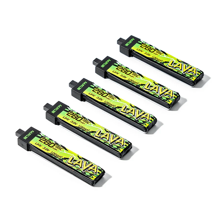 ⚡ BETAFPV LAVA II 280mAh 1S Battery — Tiny Whoop Power With 95C Punch