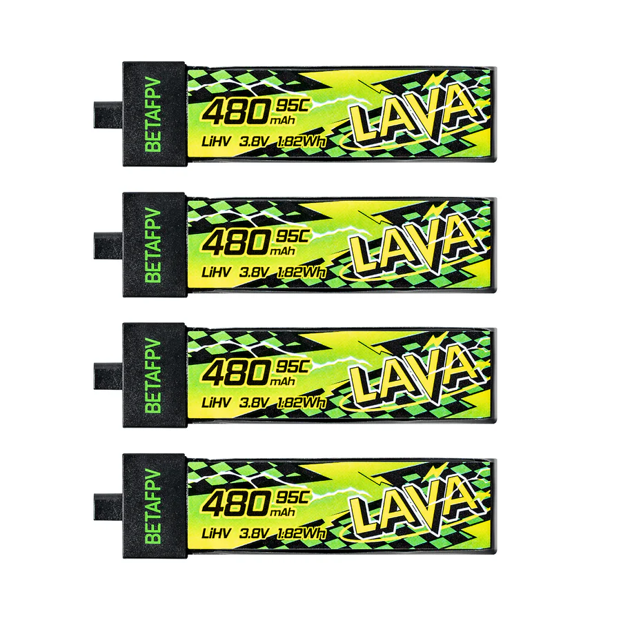 🔥 MORE LAP TIME, LESS SAG: BETAFPV LAVA II 480mAh 1S Battery Delivers 95C Punch on 1S - Image 2