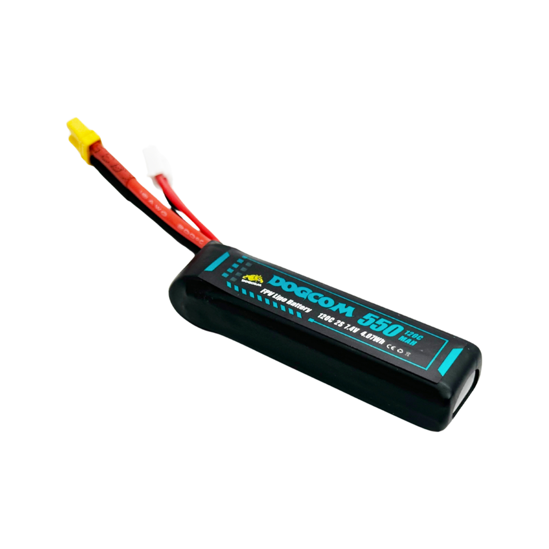 DOGCOM 550mAh 120C 2S 7.4V FPV LiPo Battery with XT30 Plug - Image 3