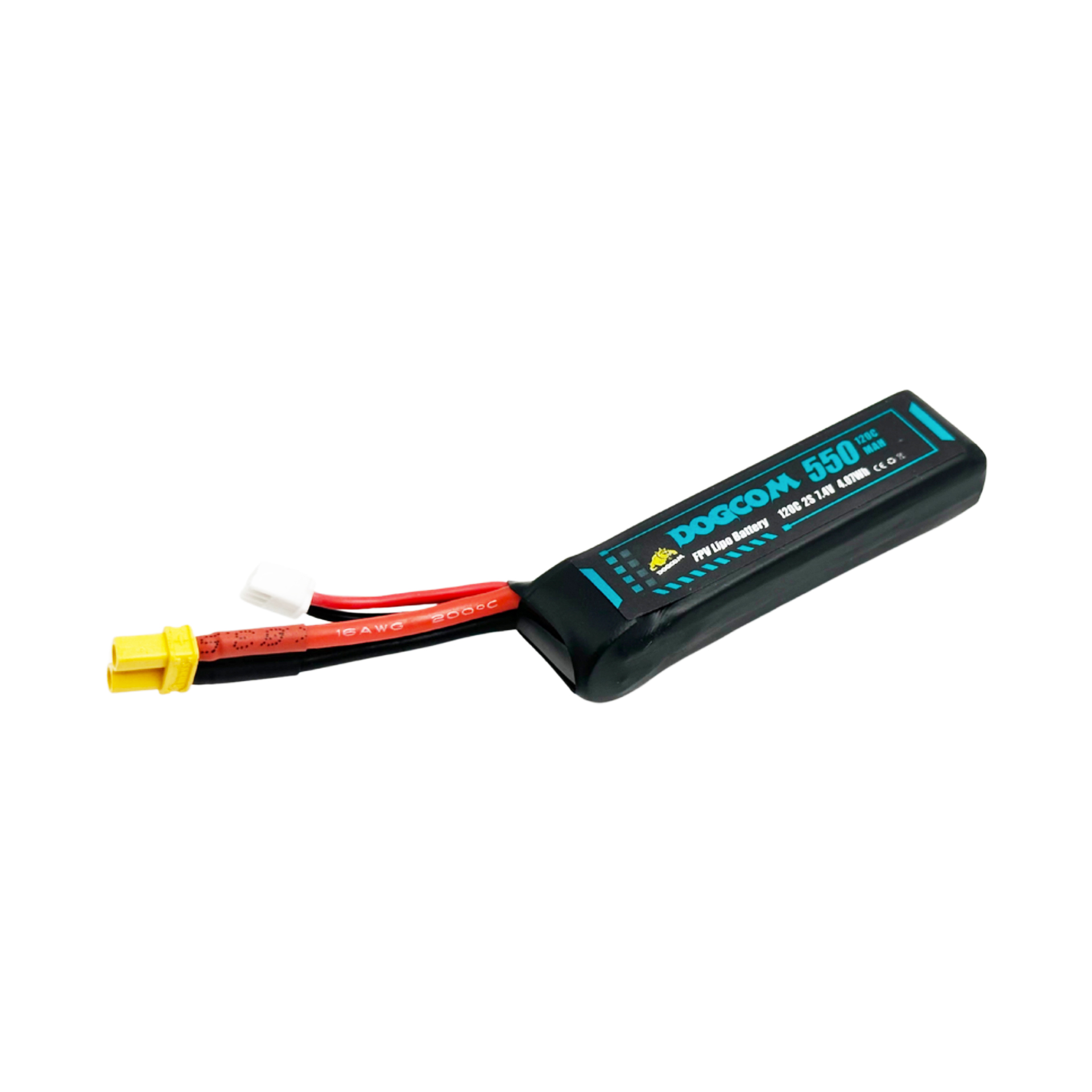 DOGCOM 550mAh 120C 2S 7.4V FPV LiPo Battery with XT30 Plug - Image 4