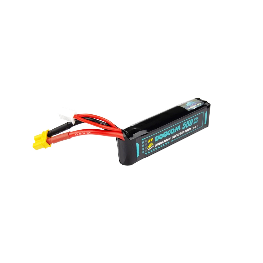 DOGCOM 550mAh 120C 2S HV 7.6V FPV LiPo Battery with XT30 Plug - Image 2