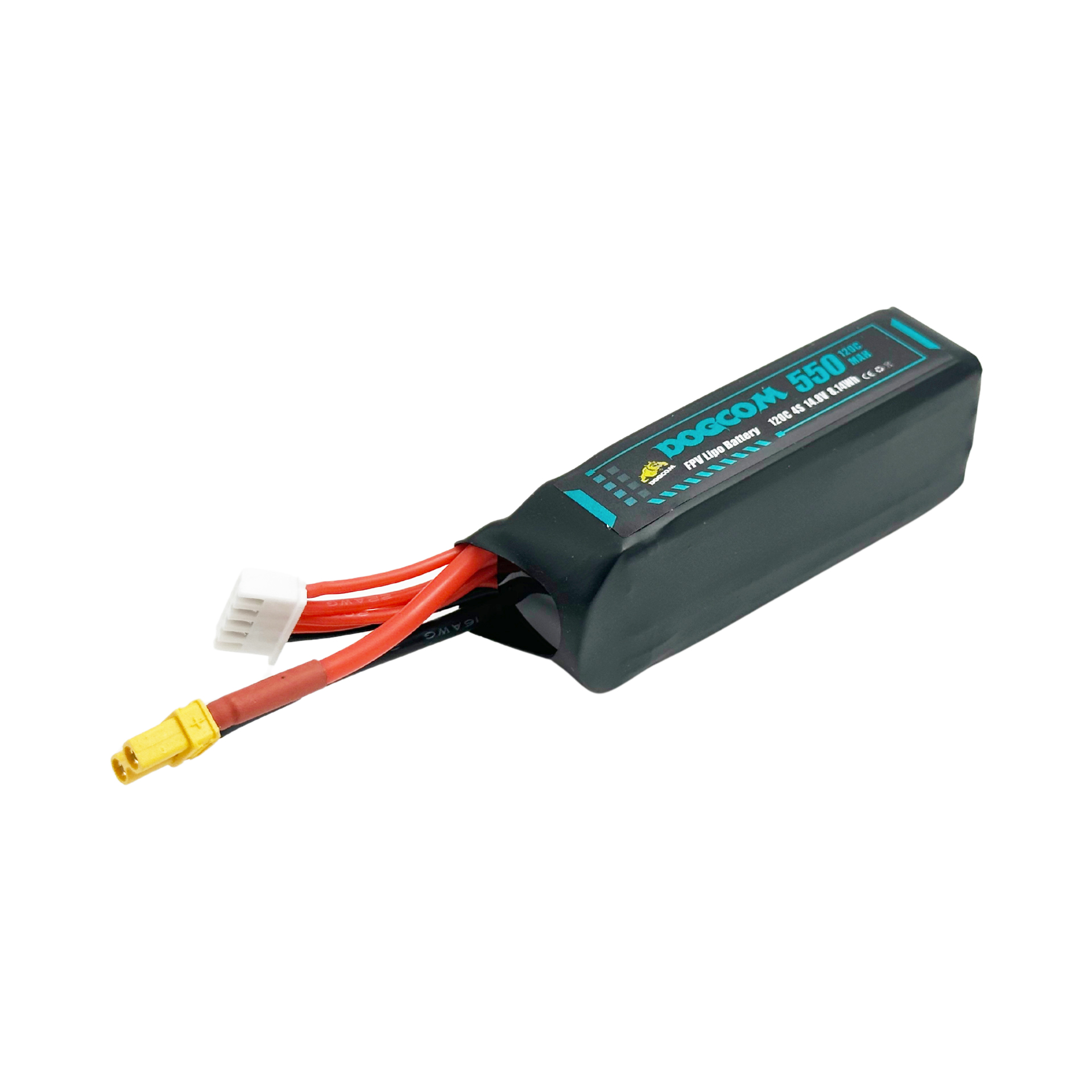 DOGCOM 550mAh 120C 4S 14.8V FPV LiPo Battery with XT30 Plug - Image 3