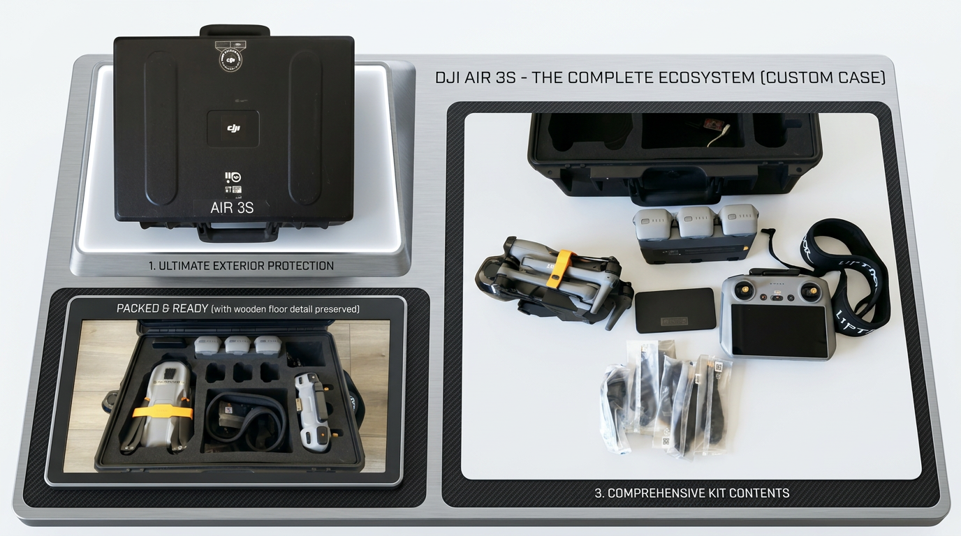 Used DJI Air 3S Fly More Combo Dual-Camera Drone Bundle - Image 3